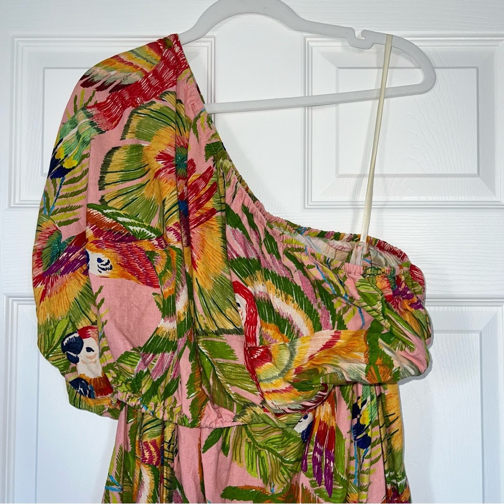 Farm rio Macaw Leaves Mini Dress - Picture 6 of 16